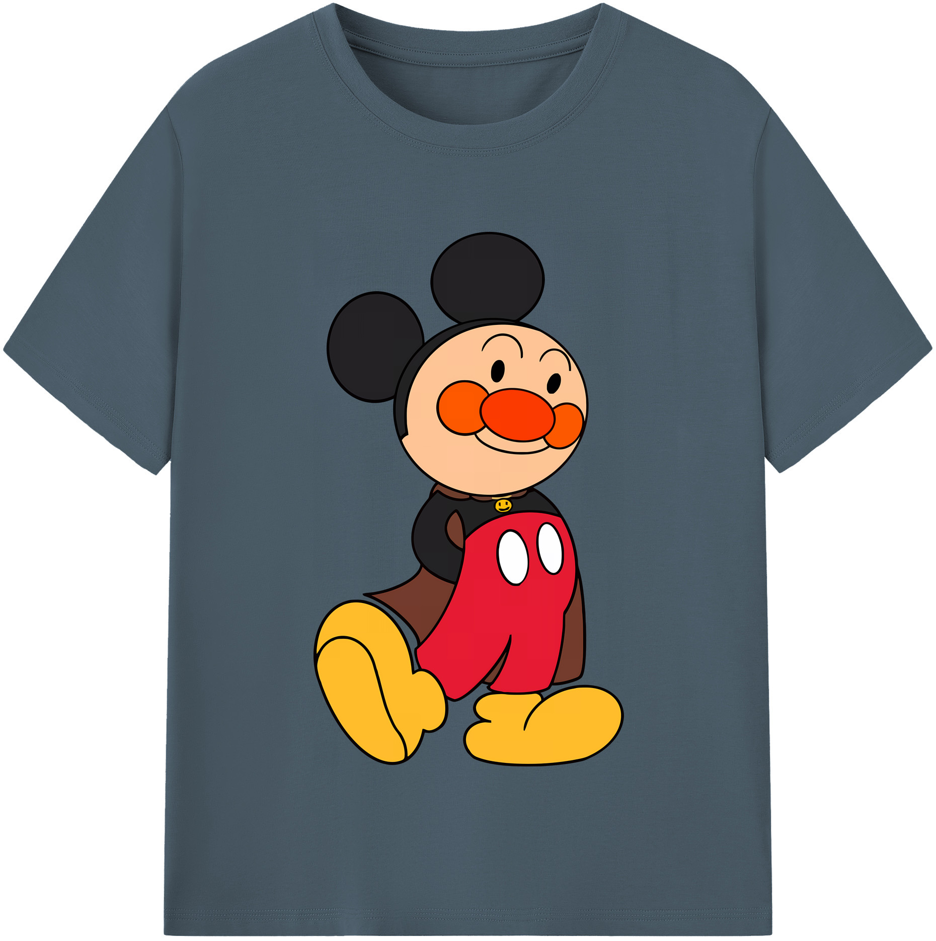 （画像用） アンパンマン Anpanman 綿100％半袖Tシャツ（フロントプリント）
